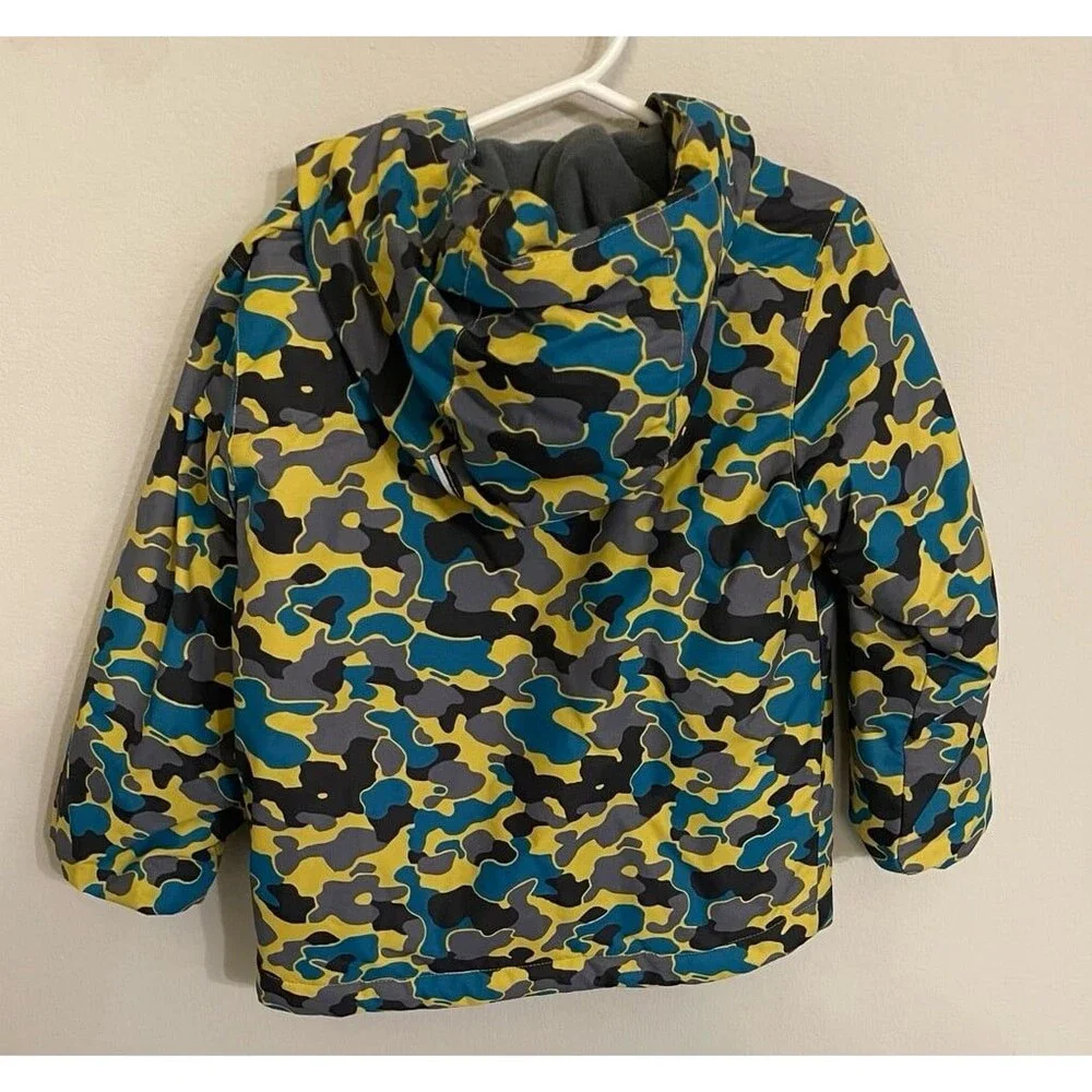 Camo Camouflage Columbia Little Boy Toddler Winter Coat Jacket with Hood Size 4T